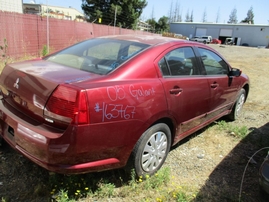 2005 MITSUBISHI GALANT ES BURGUNDY 2.4L AT 163767